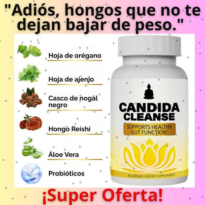 Candida Cleanse – Reduce antojos, hinchazón y fatiga